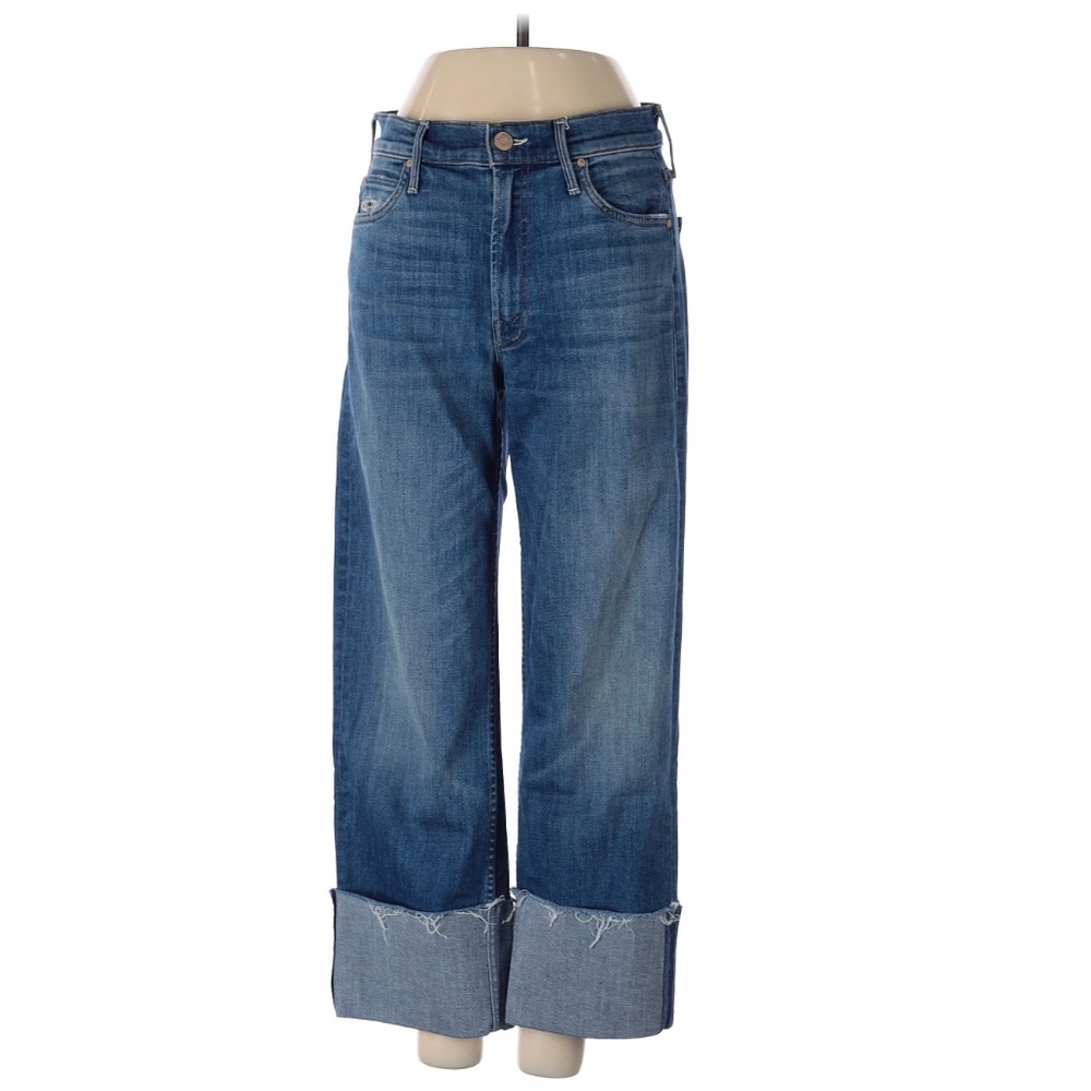 Mother CROP jeans The Dusty Cuff Fray, size 24 -  very stretchy
